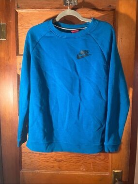 Nike Teal Crewneck Sweatshirt with Black Logo